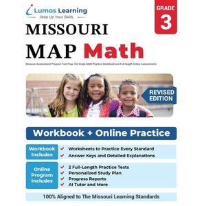 Missouri Assessment Program Test Prep: 3rd Grade Math Practice Workbook and Full